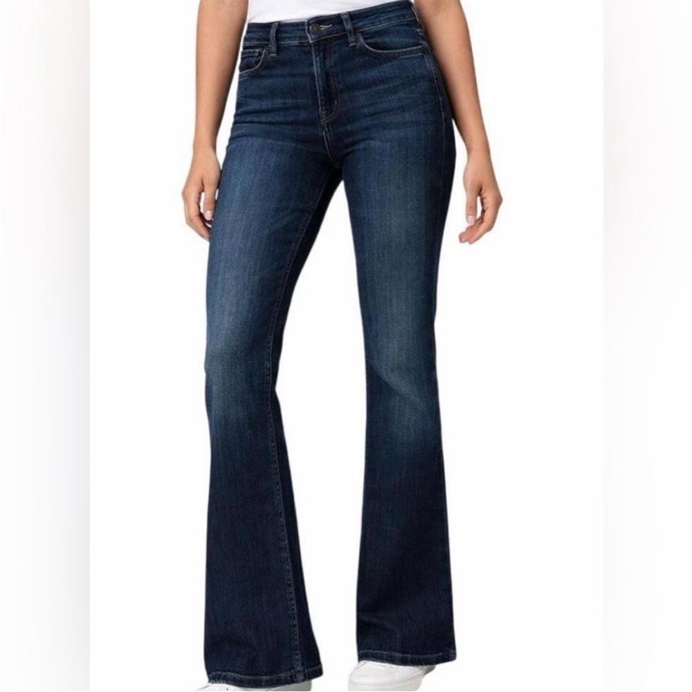 Seven7 Dark Blue Flare Jeans Size 4 Like New!